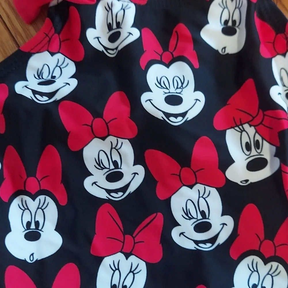 ⭐️ 5/$30 2T Minnie Mouse swimsuit With Bows and Ruffles